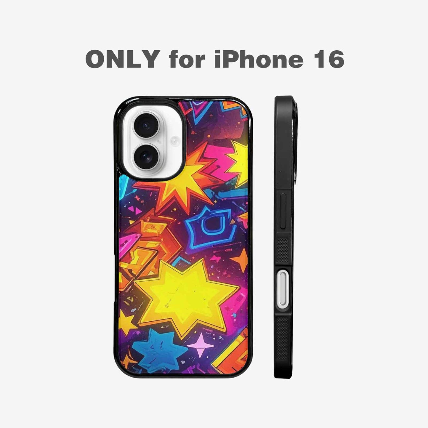 iPhone 16 Case — 80s Retro Motif 80s Retro Motifs, Custom Printed Phone Case