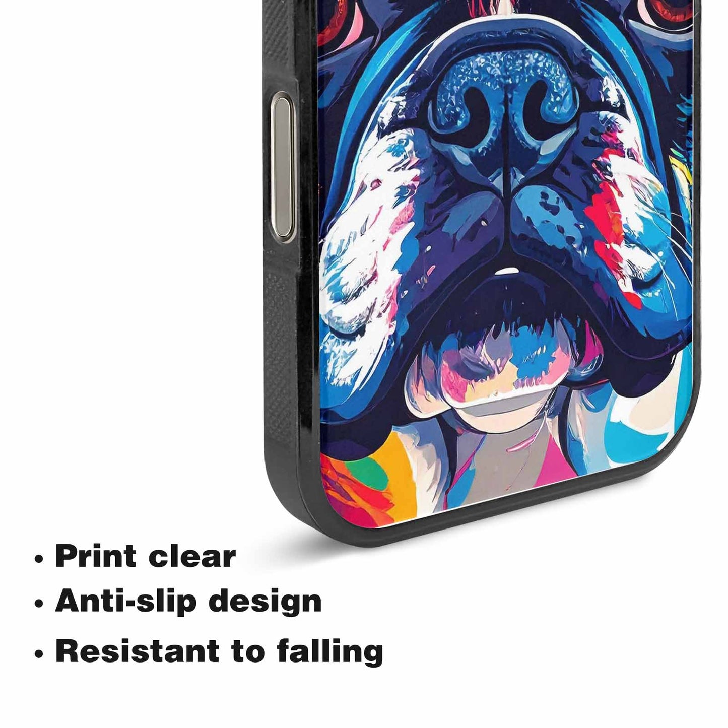 iPhone 15 Pro Max Case — French Bulldog Pop Art Pattern, Personalized Phone Case