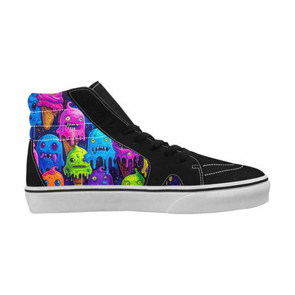 MEN'S Ice Cream Monsters  High Top Canvas Dreamlike Shoes