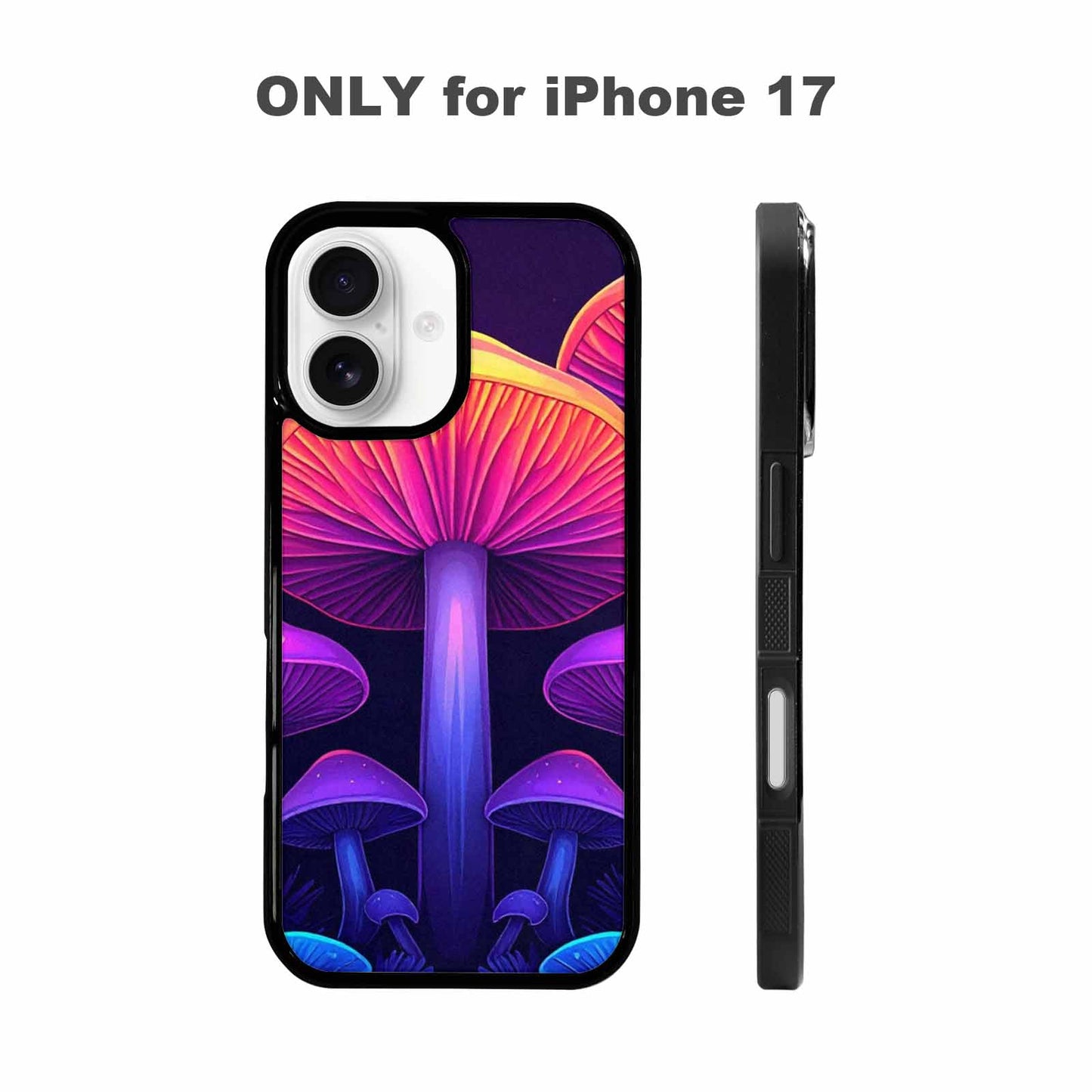iPhone 17 Case — Psychedelic Mushroom Cartoon Pattern Cartoon Cute, Custom Designed Case Cover