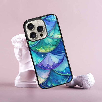 iPhone 16 Pro Case — Mermaid Scale Art Pattern, Custom Designed Case Cover