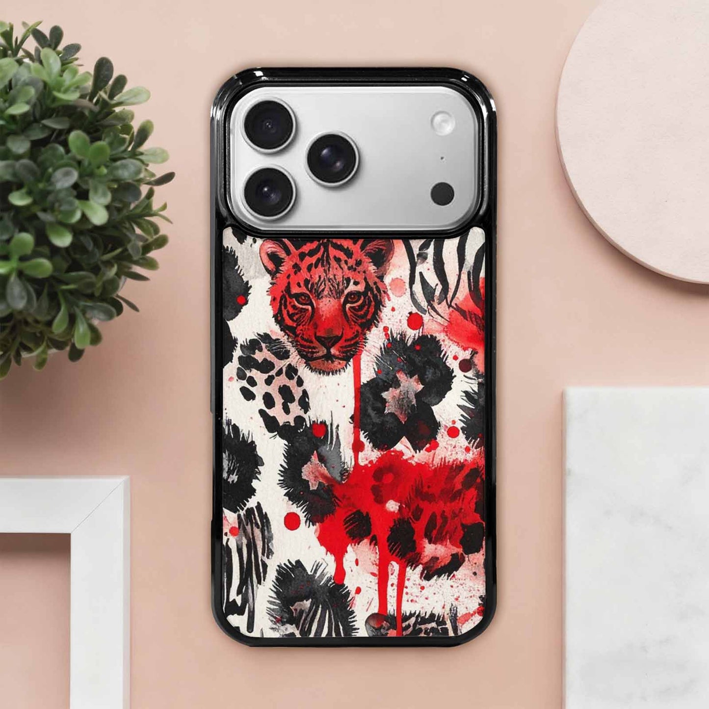 iPhone 17 Pro Max Case — Animal Print (black &amp; Animal Print, Custom Art Phone Cover