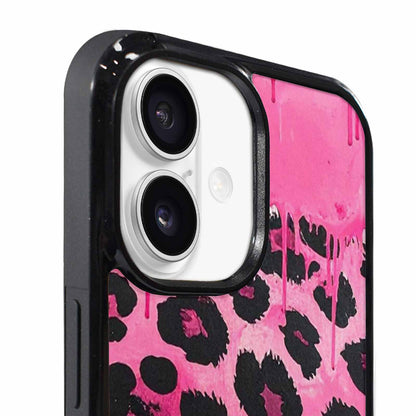 iPhone 17 Case — Black &amp; Pink Ink Animal Print, Custom Phone Case