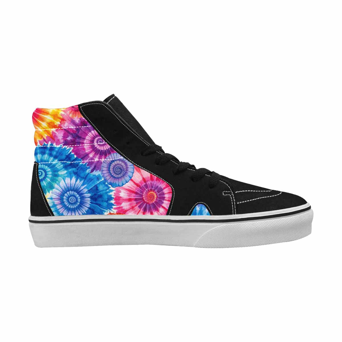 WOMEN'S Tie Dye Swirl High Top Canvas Aesthetic Sneakers