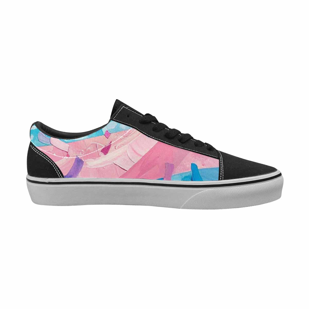 WOMEN'S Transgender Pride Flag Lace-Up Canvas Dreamlike Custom Shoes