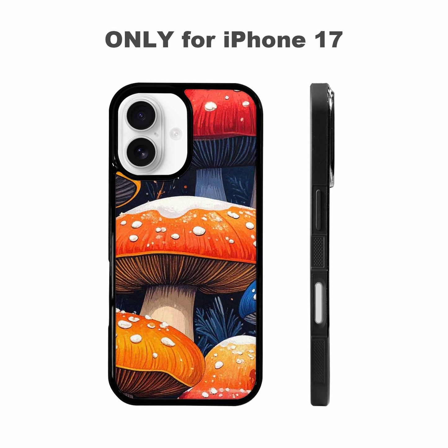 iPhone 17 Case — Vivid Winter Mushroom Cartoon Cute, Custom Phone Case