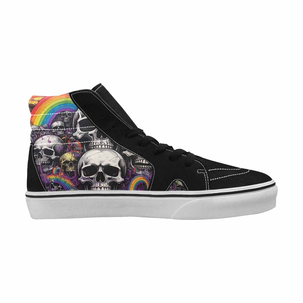 MEN'S Rainbow From Skull S High Top Canvas Dreamcore Shoes