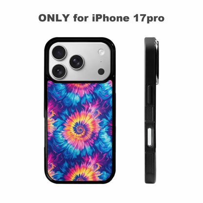 iPhone 17 Pro Case — Small Tie Dye Swirl Pattern Tie, Custom Made Phone Cover