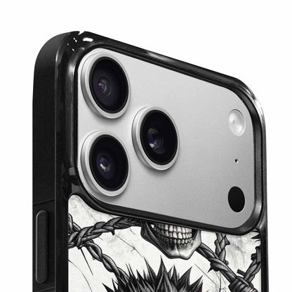 iPhone 17 Pro Max Case — Skull Dark Art Gothic Print Gothic, Custom Made Phone Cover