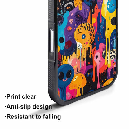 iPhone 17 Pro Case — Melting Aliens Pattern Hundreds Of Alien, Custom Print Case Cover