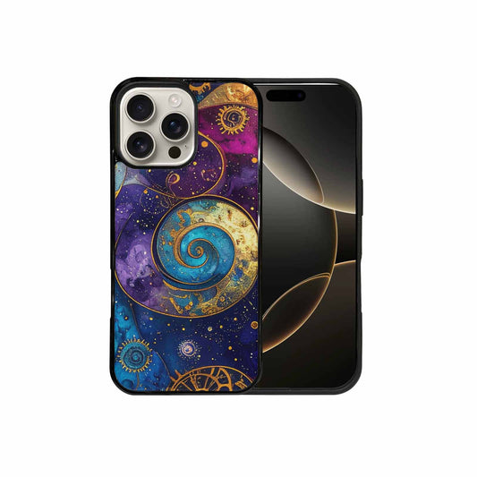iPhone 16 Pro Max Case — Steampunk Galaxy Art Seamless Pattern Vibrant, Personalized Phone Case
