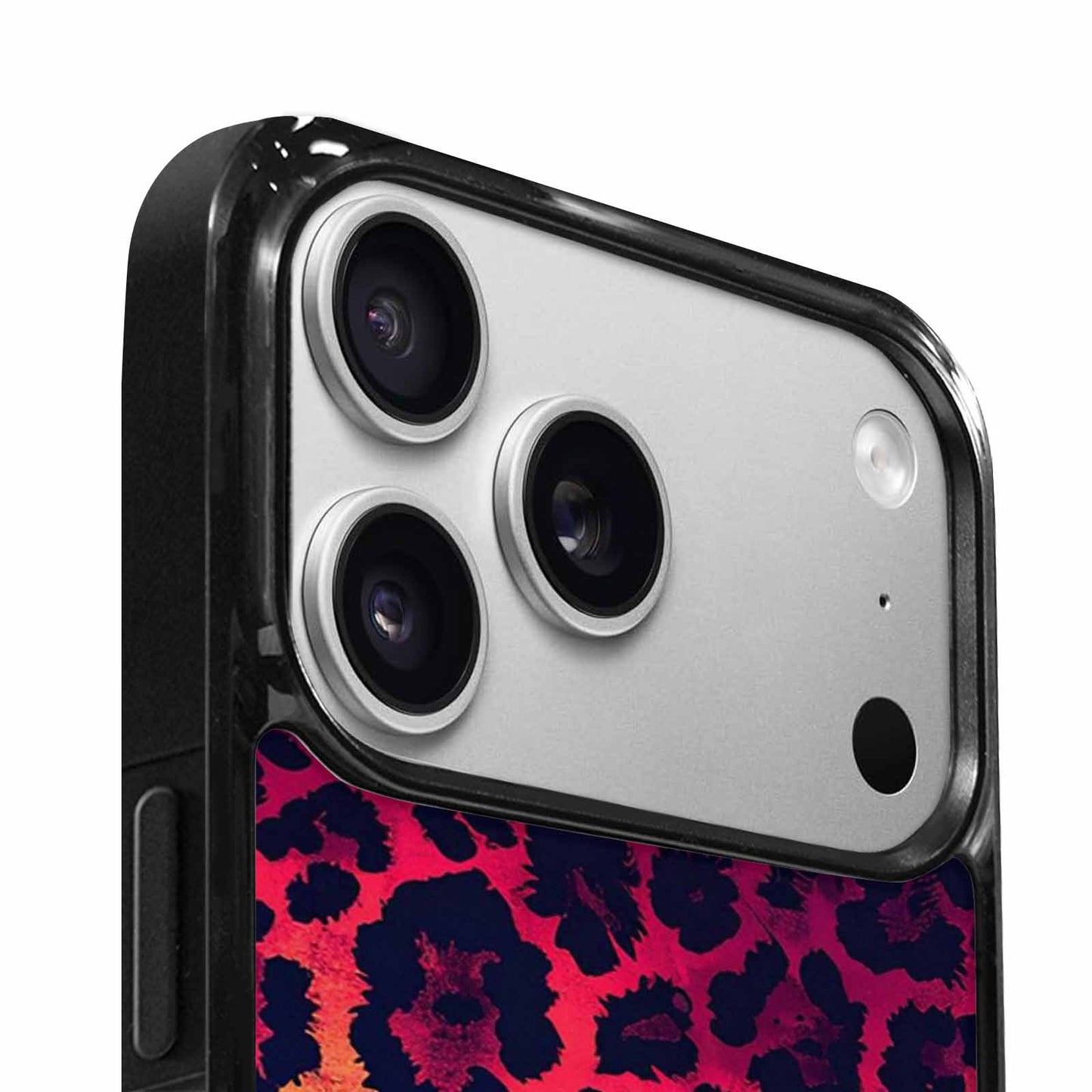 iPhone 17 Pro Case — Leopard Print Dark Seamless Pattern Animal, Unique Phone Case Design