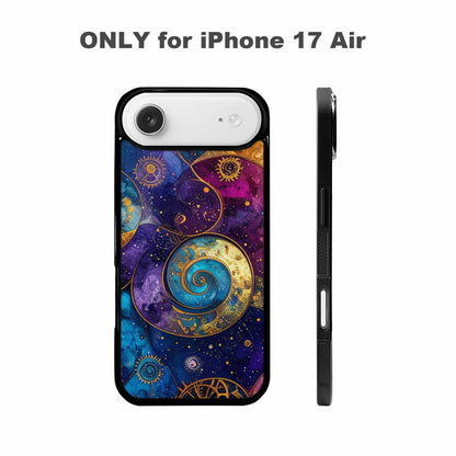 iPhone 17 Air Case — Steampunk Galaxy Art Seamless Pattern Galaxy, Custom Art Phone Cover