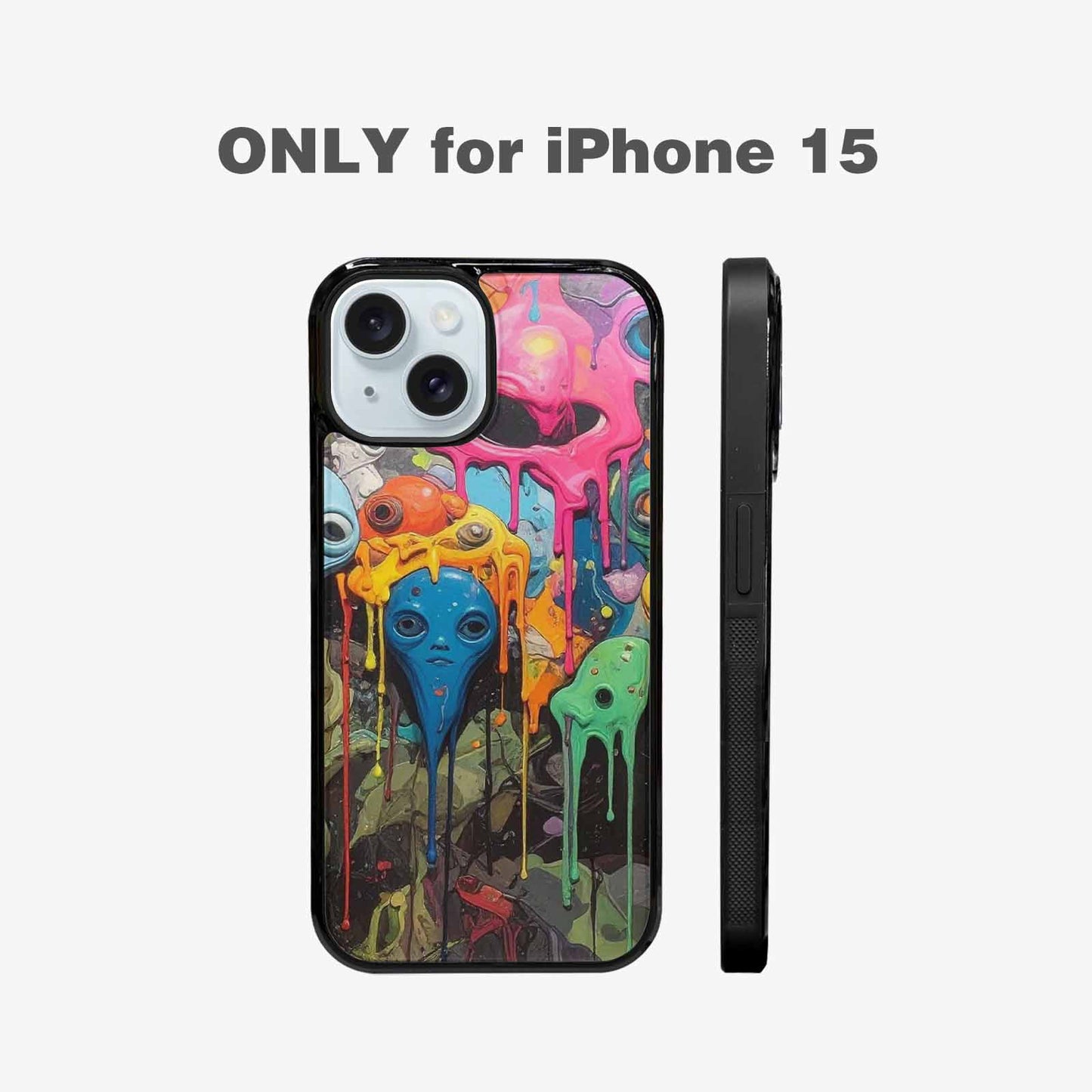 iPhone 15 Case — Aliens Camomelting Aliens Patt 5xk Personalized, Original Design Phone Case
