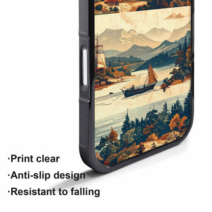 iPhone 17 Air Case — Vintage Travel Artwork Pattern Retro Vintage, Custom Designed Case Cover