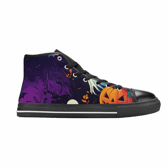 WOMEN'S Halloween Print High Top Canvas Dark Academia Shoes