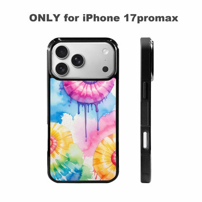 iPhone 17 Pro Max Case — Dripping Tie Dye Spiral Custom Tie, Personalized Phone Case