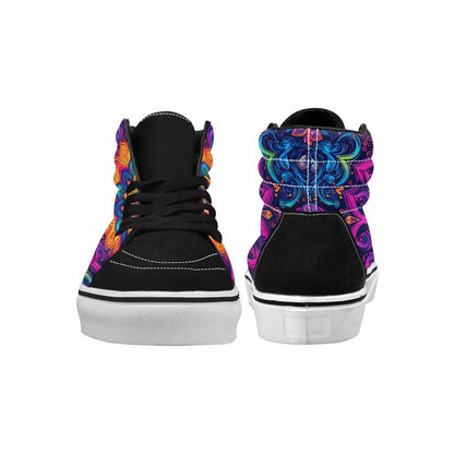WOMEN'S Tie Dye Mandala High Top Canvas Surreal Shoes