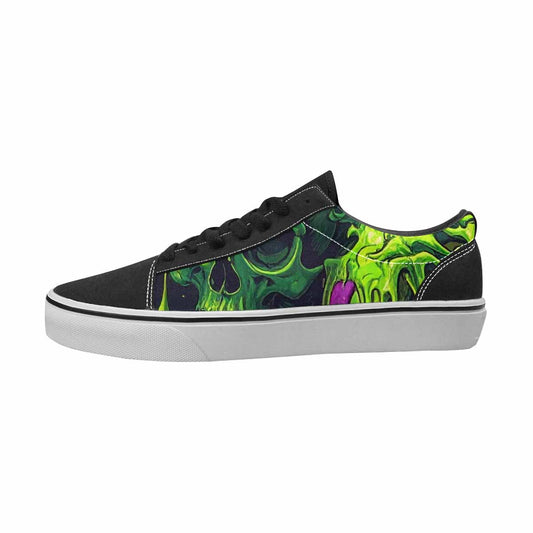 MEN'S Skulls Canvas Custom Fashion Wallpaper Art Custom Streetwear Shoes