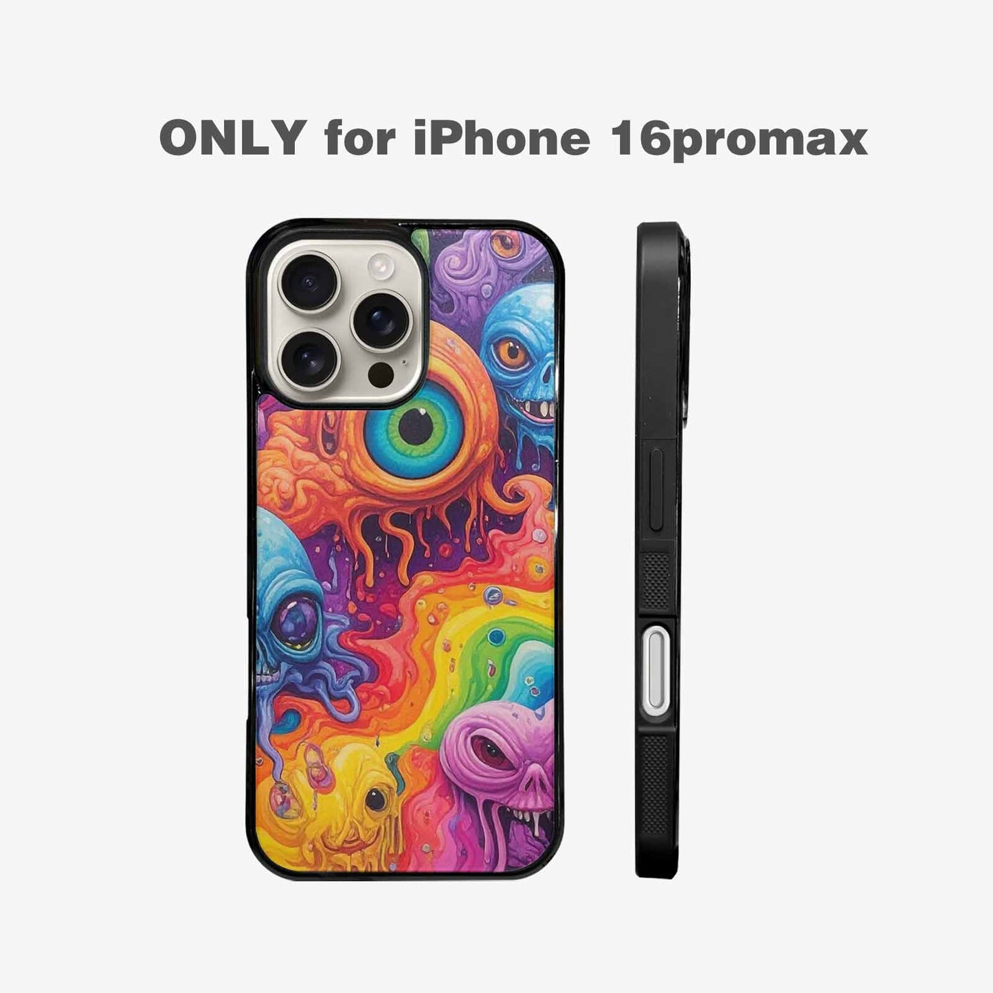 iPhone 16 Pro Max Case — Aliens Tie Dyemelting Aliens P, Customized Protective Case