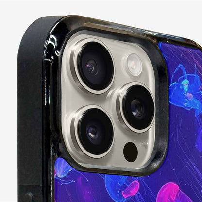 iPhone 15 Pro Max Case — Jellyfish Glow Jellyfish Glow Pattern Hundreds, Original Design Phone Case