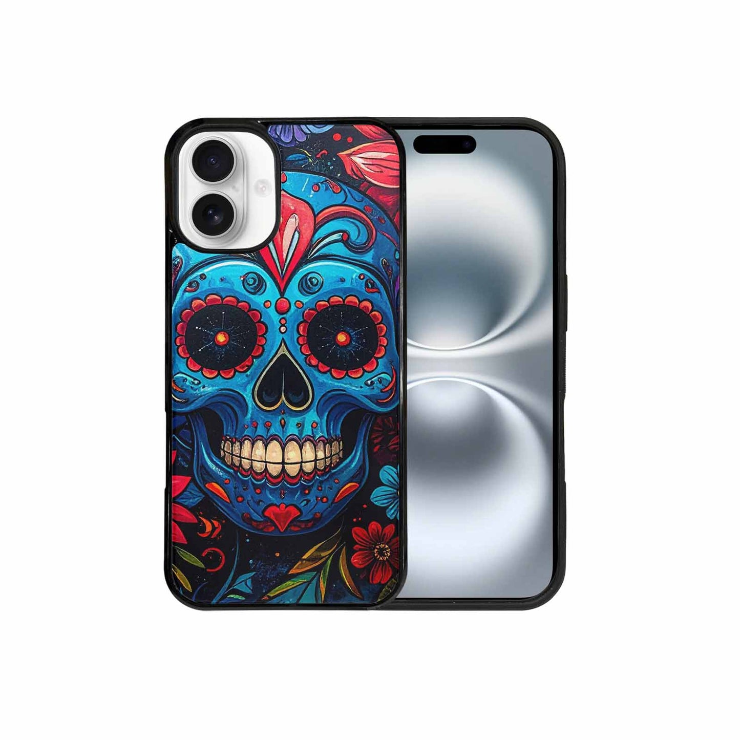iPhone 16 Plus Case — Graffiti Skull, Custom Designed Case Cover