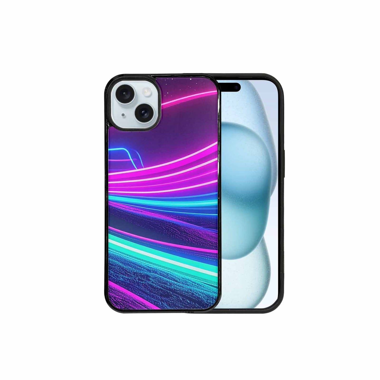 iPhone 15 Plus Case — 80s Neon Cartoon Custom, Unique Phone Case Design