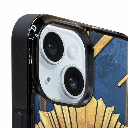 iPhone 15 Case — Art Deco Illustration Pattern, Custom Art Phone Cover