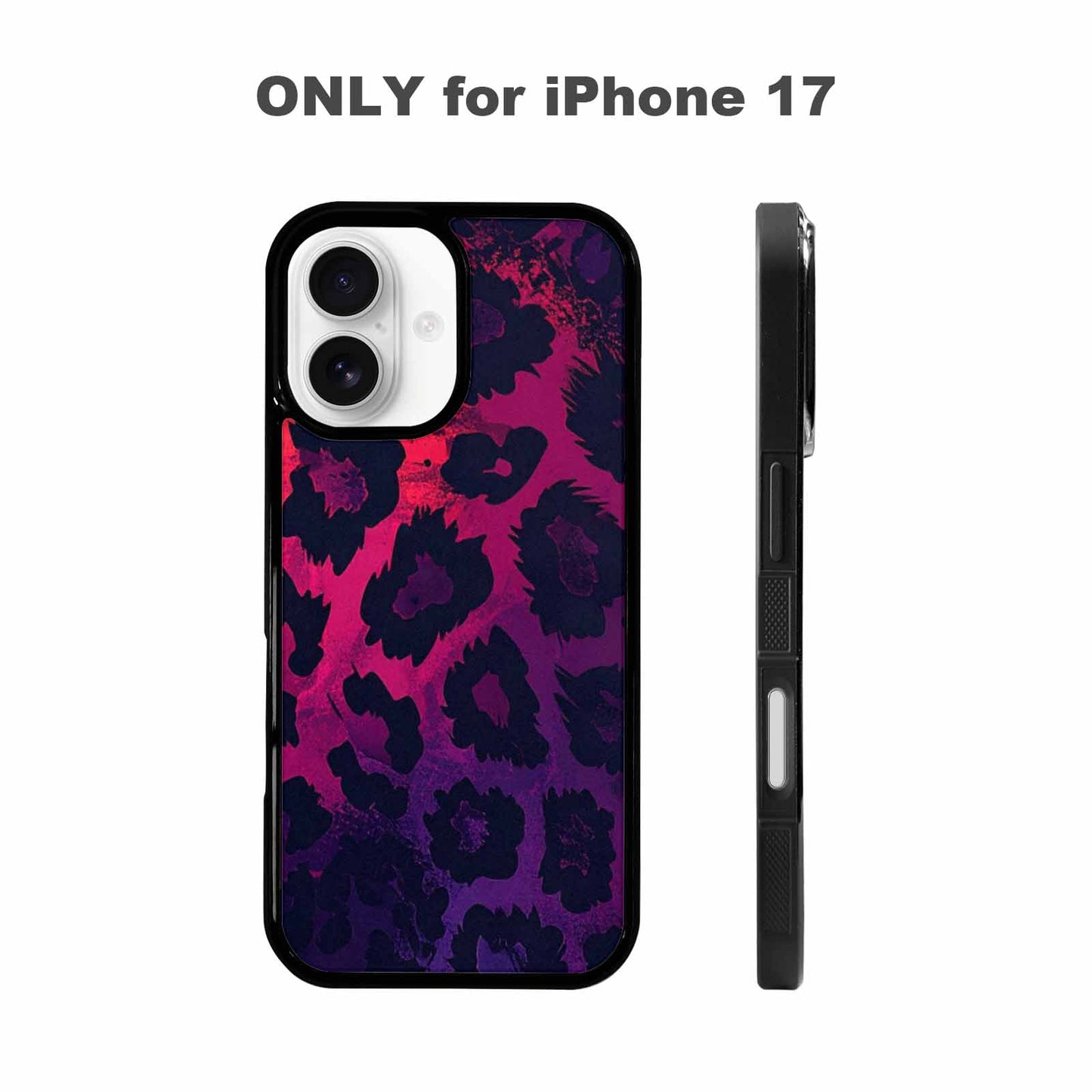 iPhone 17 Case — Leopard Print Dark Seamless Animal Print, Custom Printed Phone Case