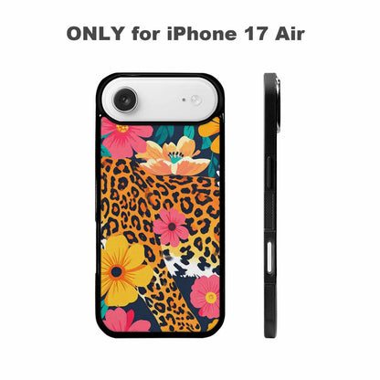 iPhone 17 Air Case — Leopard Print Floral Seamless Pattern Animal, Custom Printed Phone Case