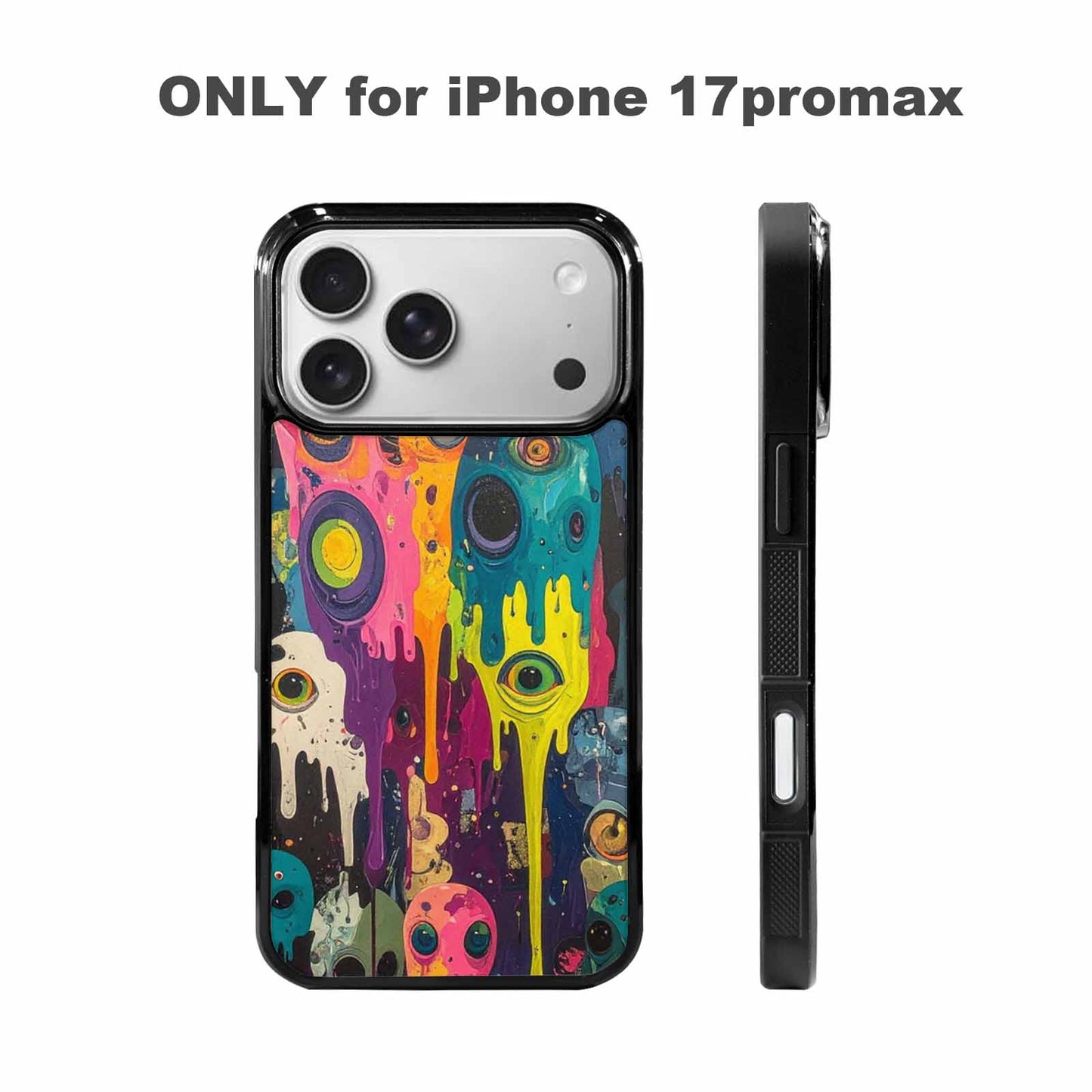 iPhone 17 Pro Max Case — Aliens Camomelting Aliens Patt Alien Scifi, Custom Printed Phone Case