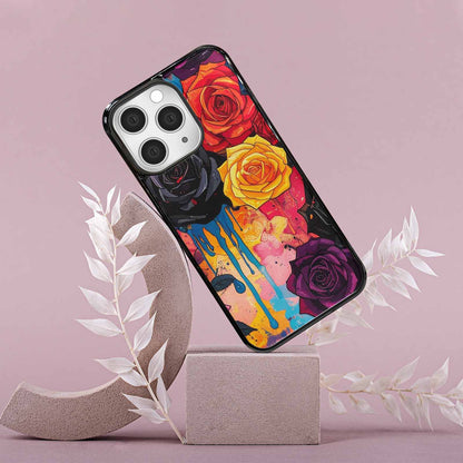 iPhone 15 Pro Max Case — Gothic Rose Gothic Roses Pattern Hundreds, Custom Made Phone Cover