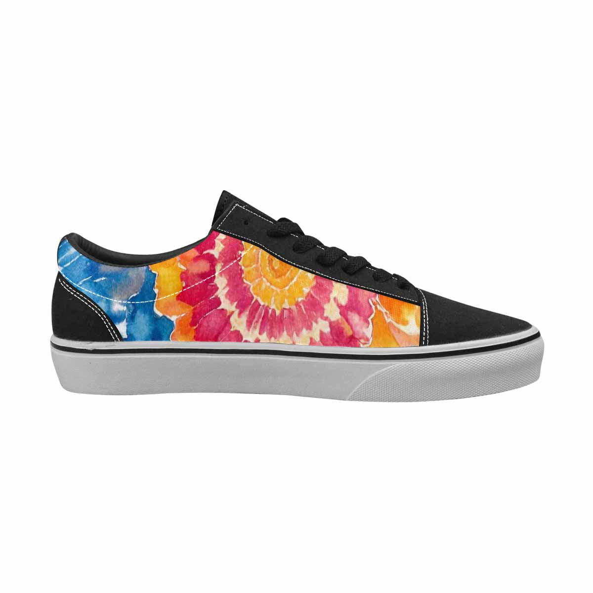 MEN'S Tie Dye Swirl Canvas Lace-Up Surreal Shoes