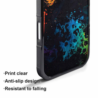iPhone 17 Air Case — Color Style Deep Blacks Animal Print, Custom Art Phone Cover