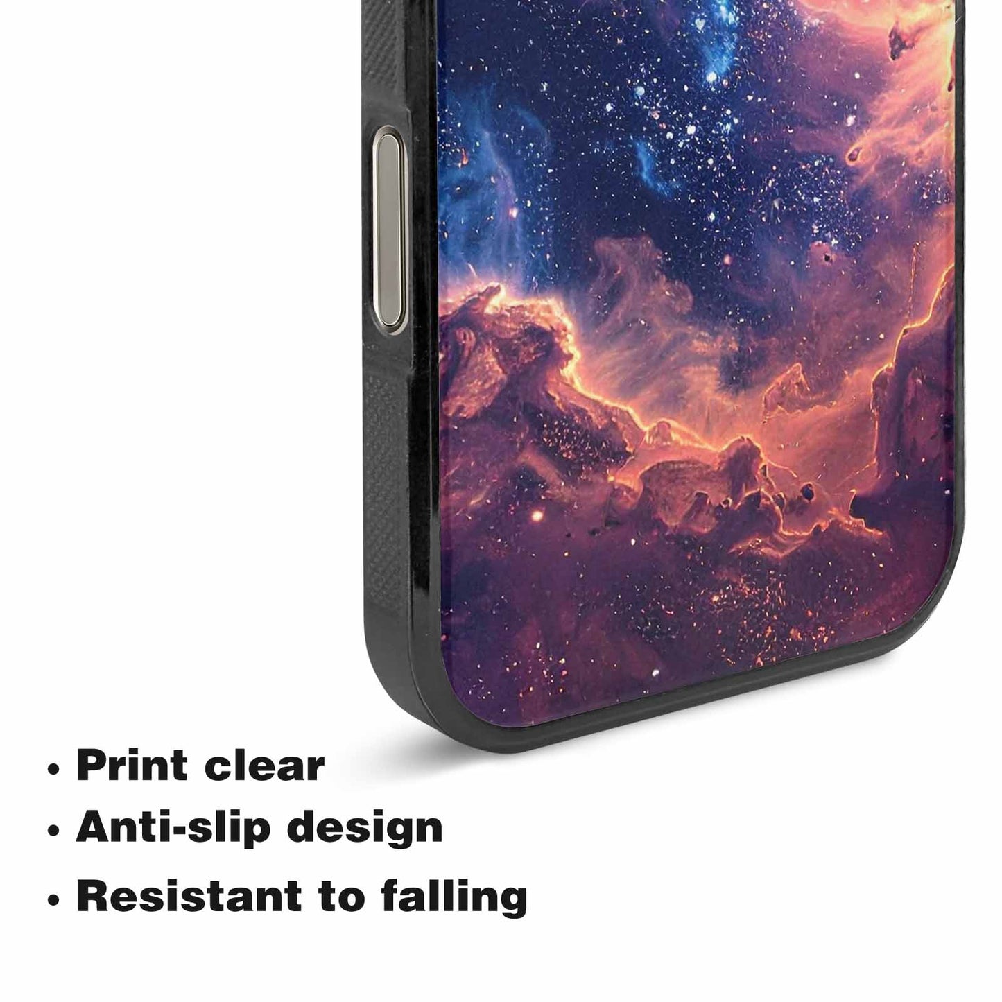 iPhone 16 Pro Max Case — Nebula Texture With Dense Star Cluster, Custom Phone Case