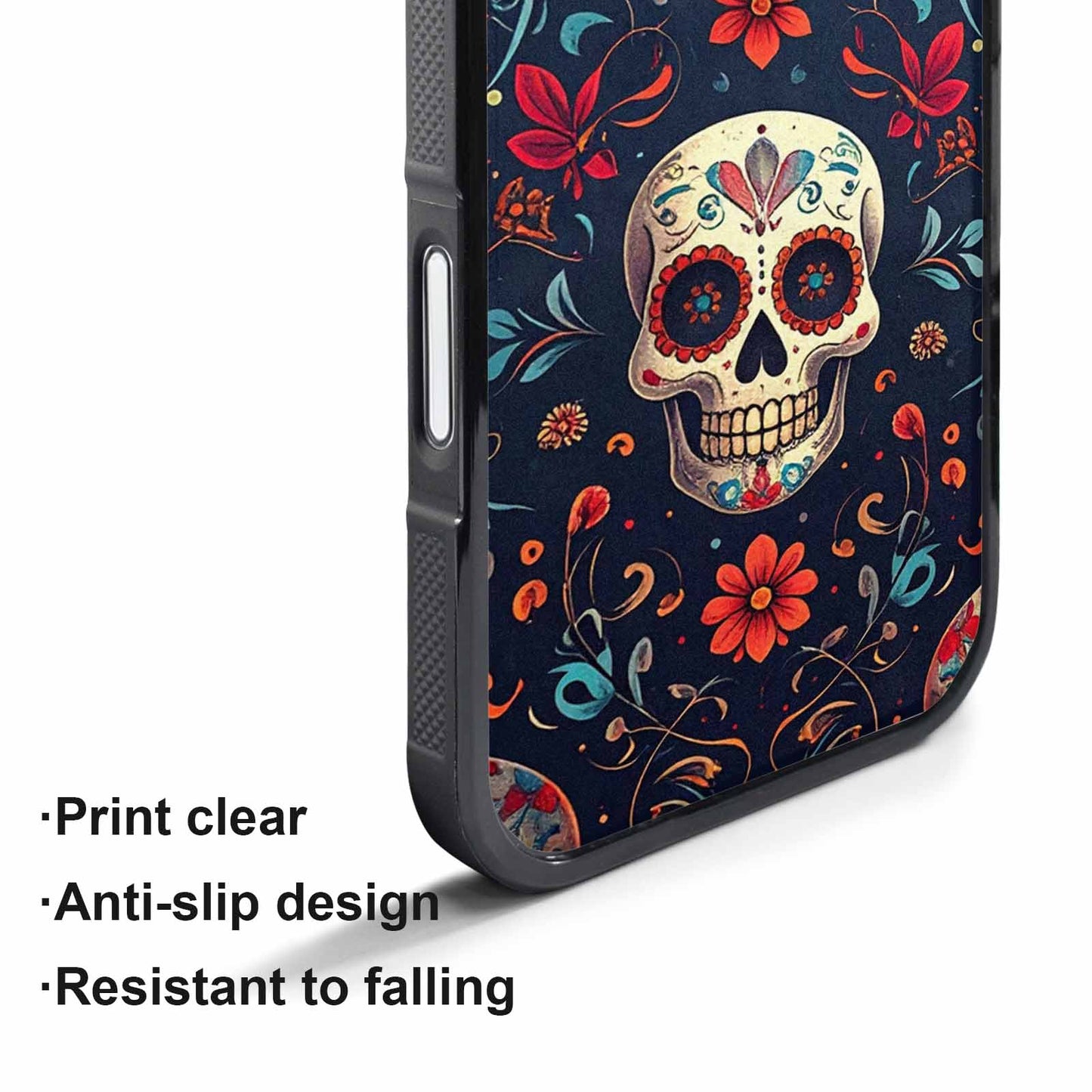 iPhone 17 Air Case — Day Dead Sugar Skull Art Gothic, Custom Printed Phone Case