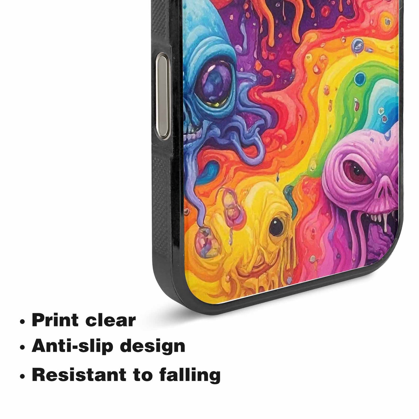 iPhone 15 Pro Max Case — Aliens Tie Dyemelting Aliens P, Custom Made Phone Cover
