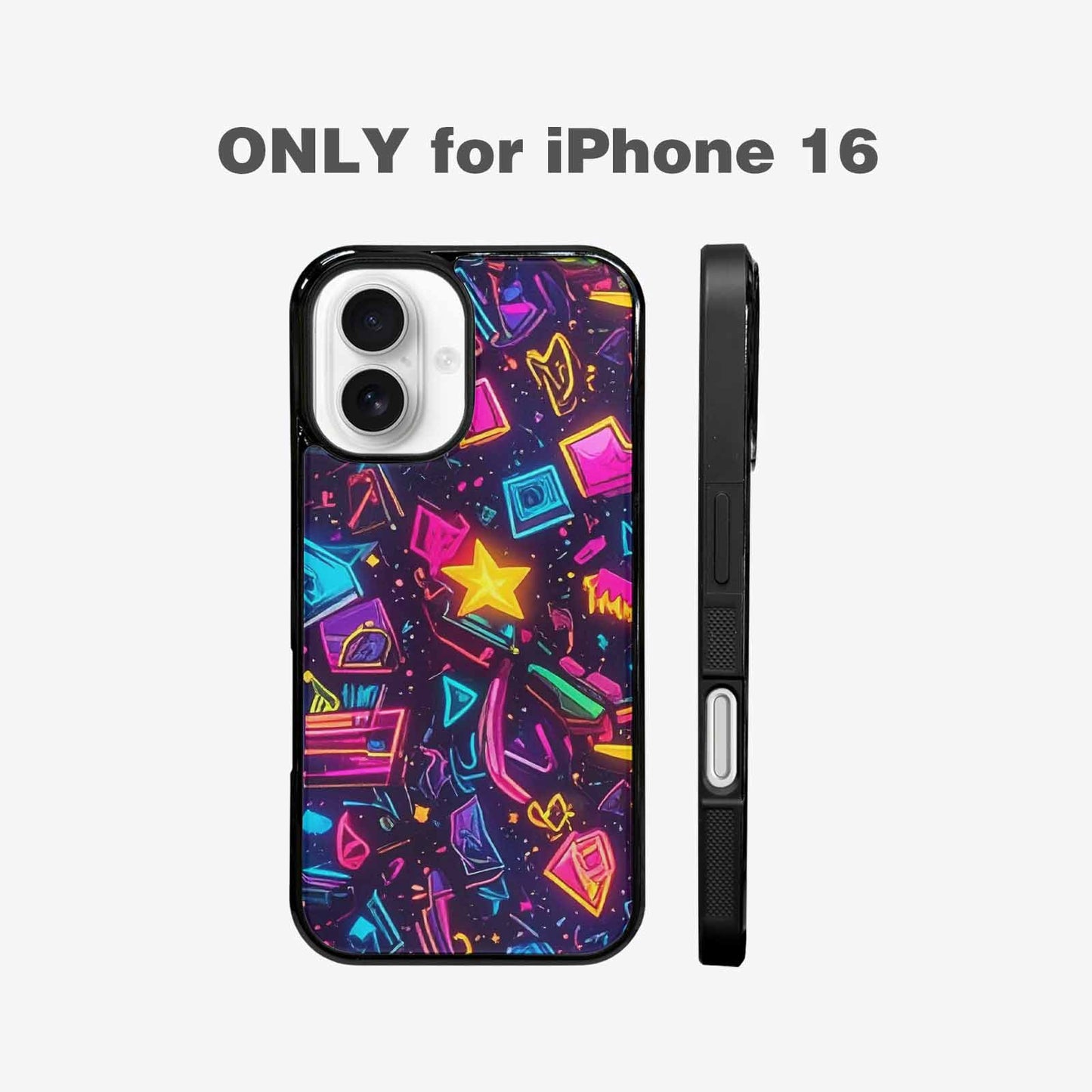 iPhone 16 Case — 80s Retro Motif 80s Retro Motifs, Unique Phone Case Design