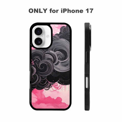 iPhone 17 Case — Van Gogh Swirl Black Original Art, Custom Printed Phone Case
