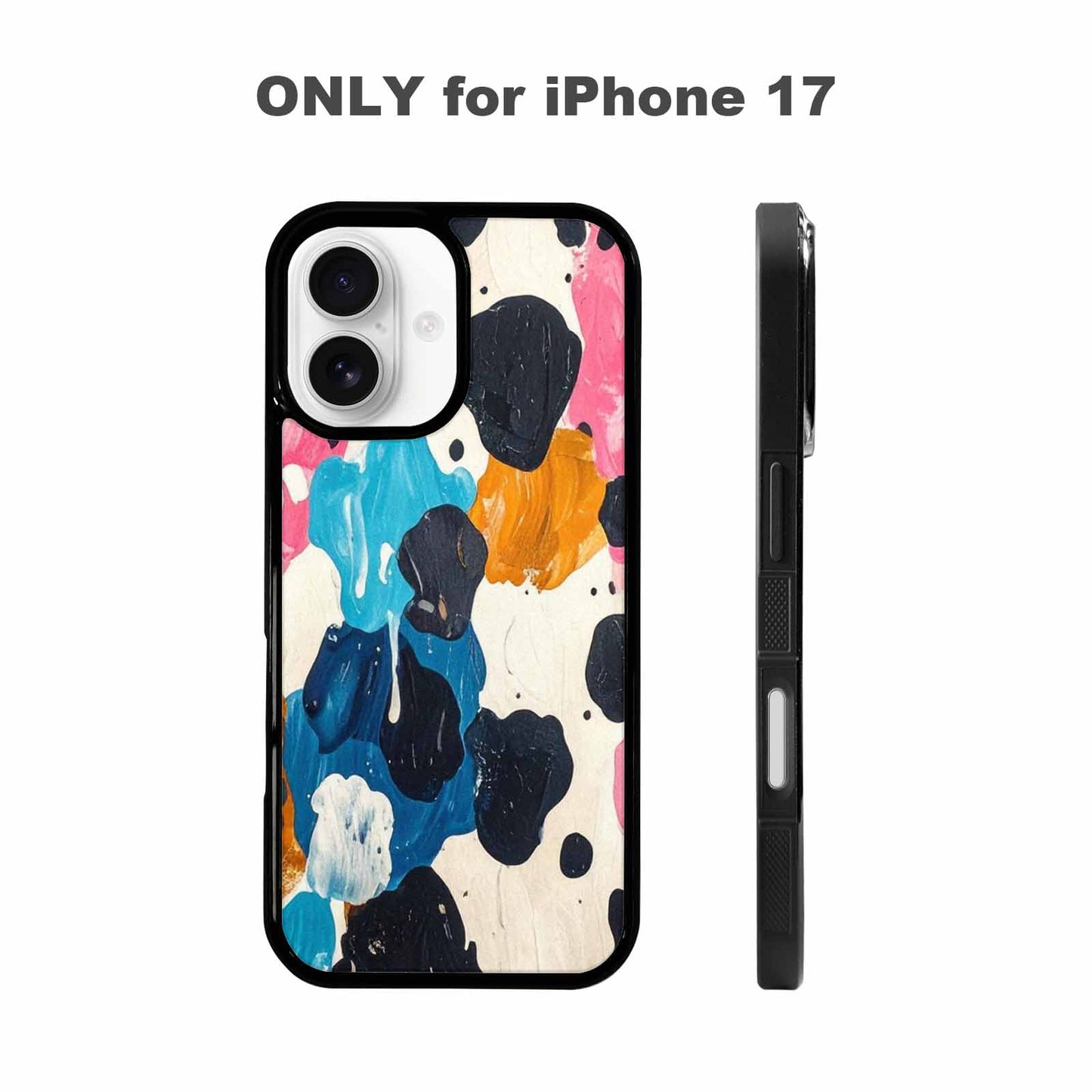 iPhone 17 Case — Small Cow Animal Print Animal Print, Custom Printed Phone Case