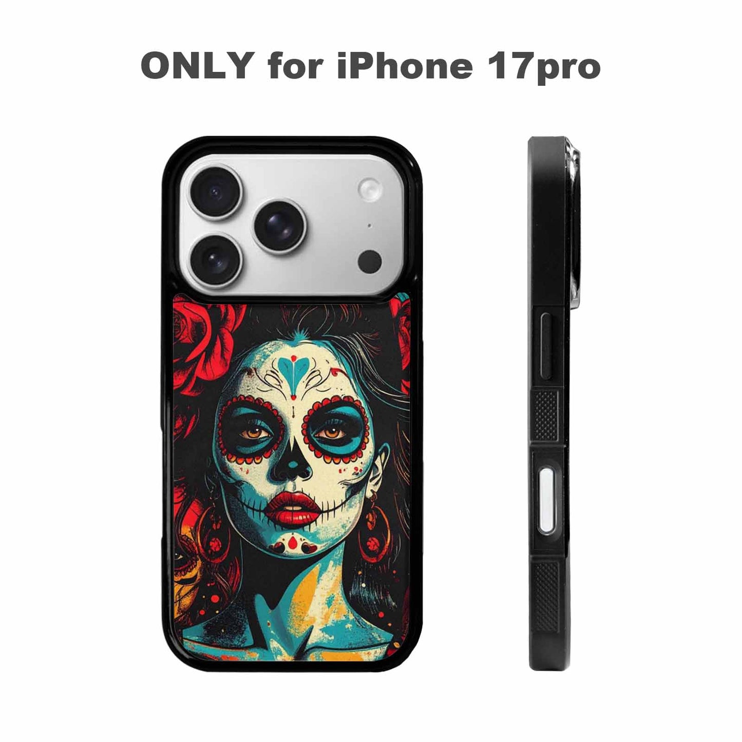 iPhone 17 Pro Case — Skull Dark Art Gothic Print Gothic, Customized Protective Case
