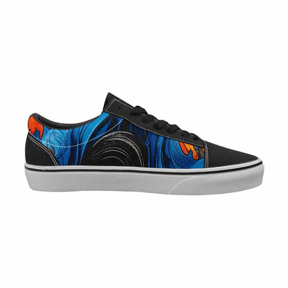 WOMEN'S Flame Burst Lace-Up Canvas Grunge Shoes