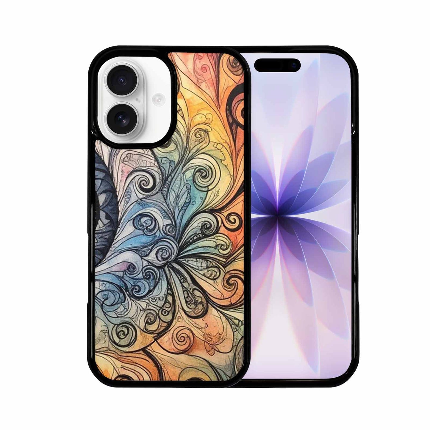 iPhone 17 Case — Tie Dye Swirls (black Tie Dye, Original Design Phone Case
