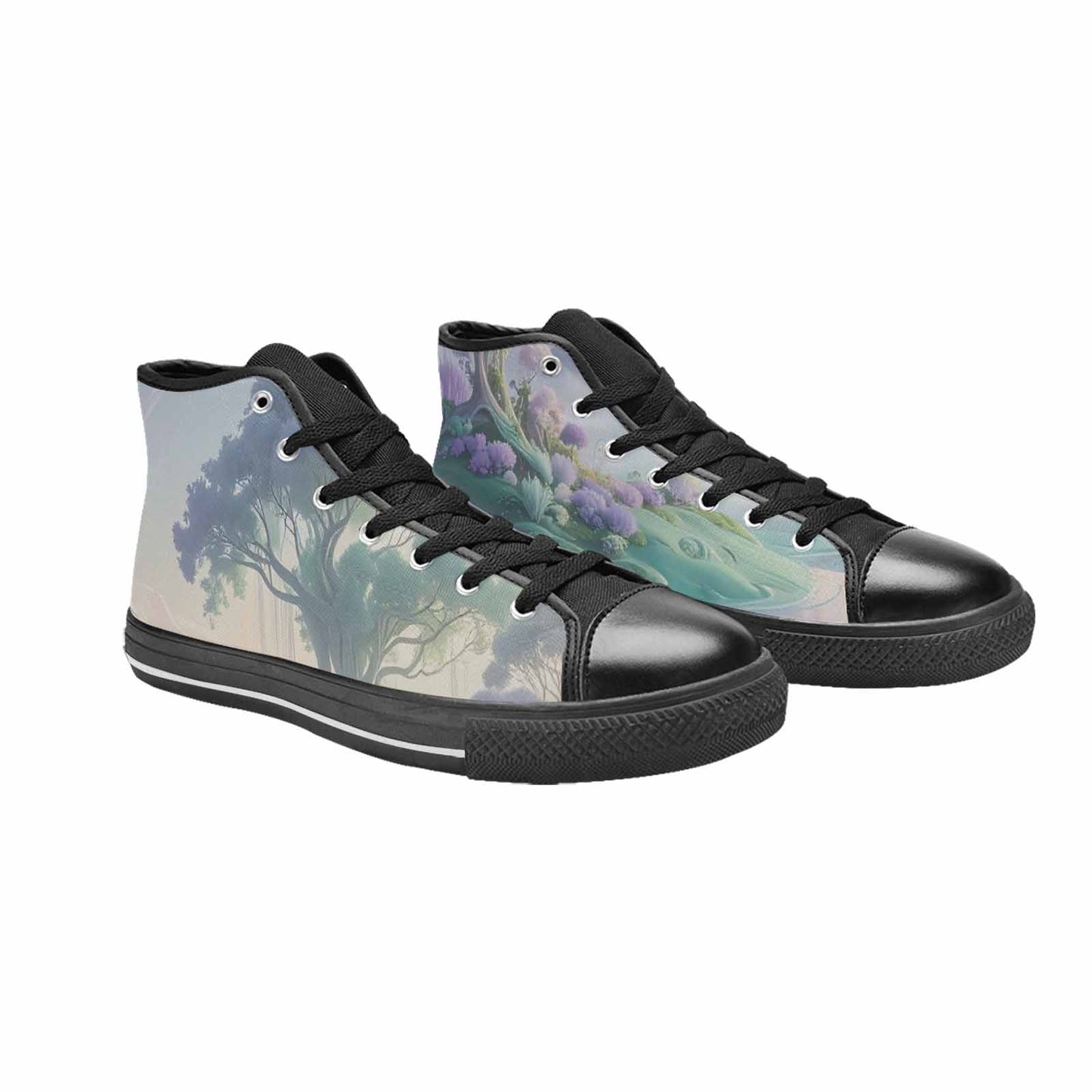 MEN'S Surrealist Dreamscape High Top Canvas Vivid Custom Shoes