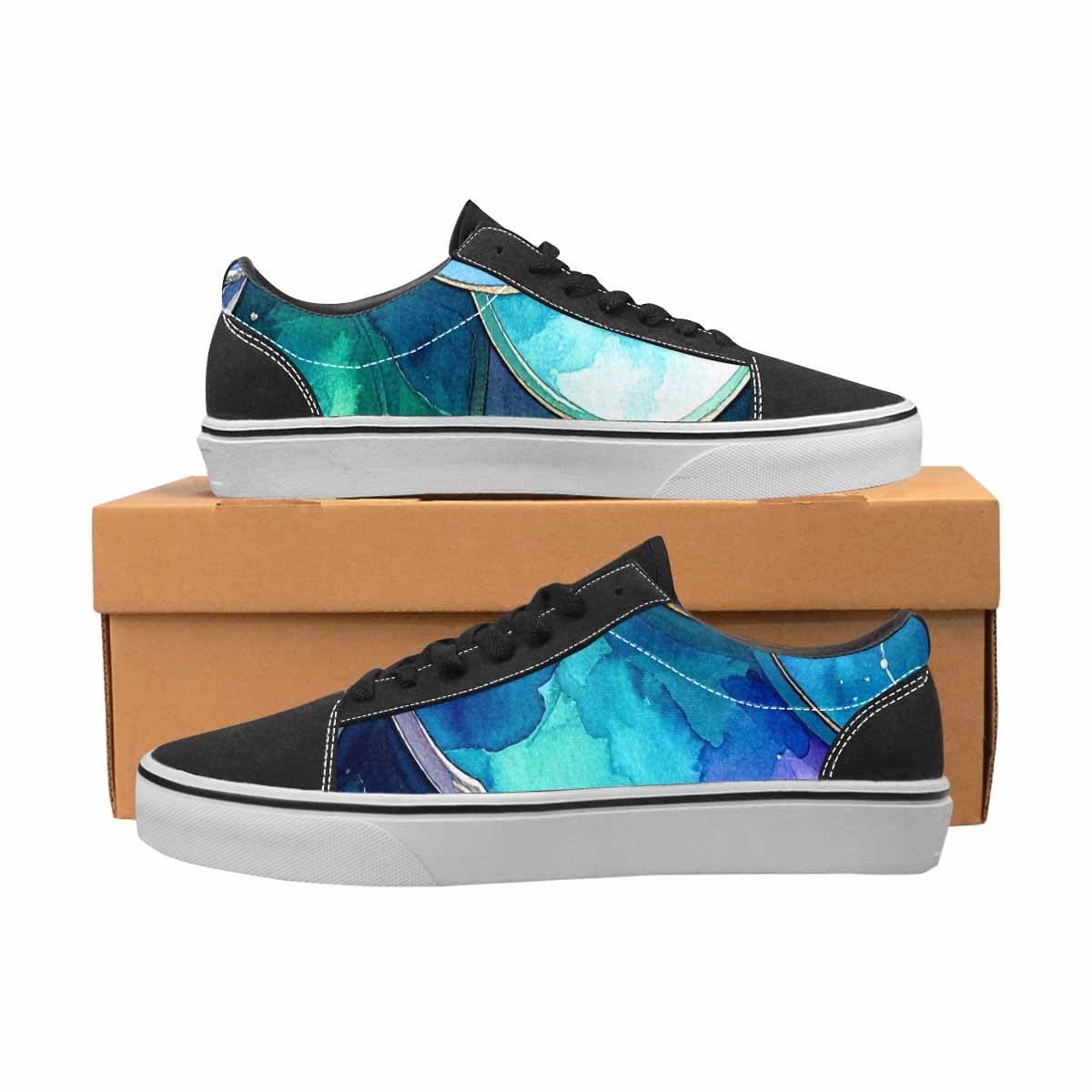 WOMEN'S Mermaid Scale Canvas Lace-Up Aesthetic Shoes