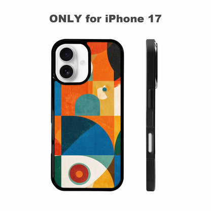 iPhone 17 Case — Memphis Art Pattern Retro Vintage, Personalized Phone Case