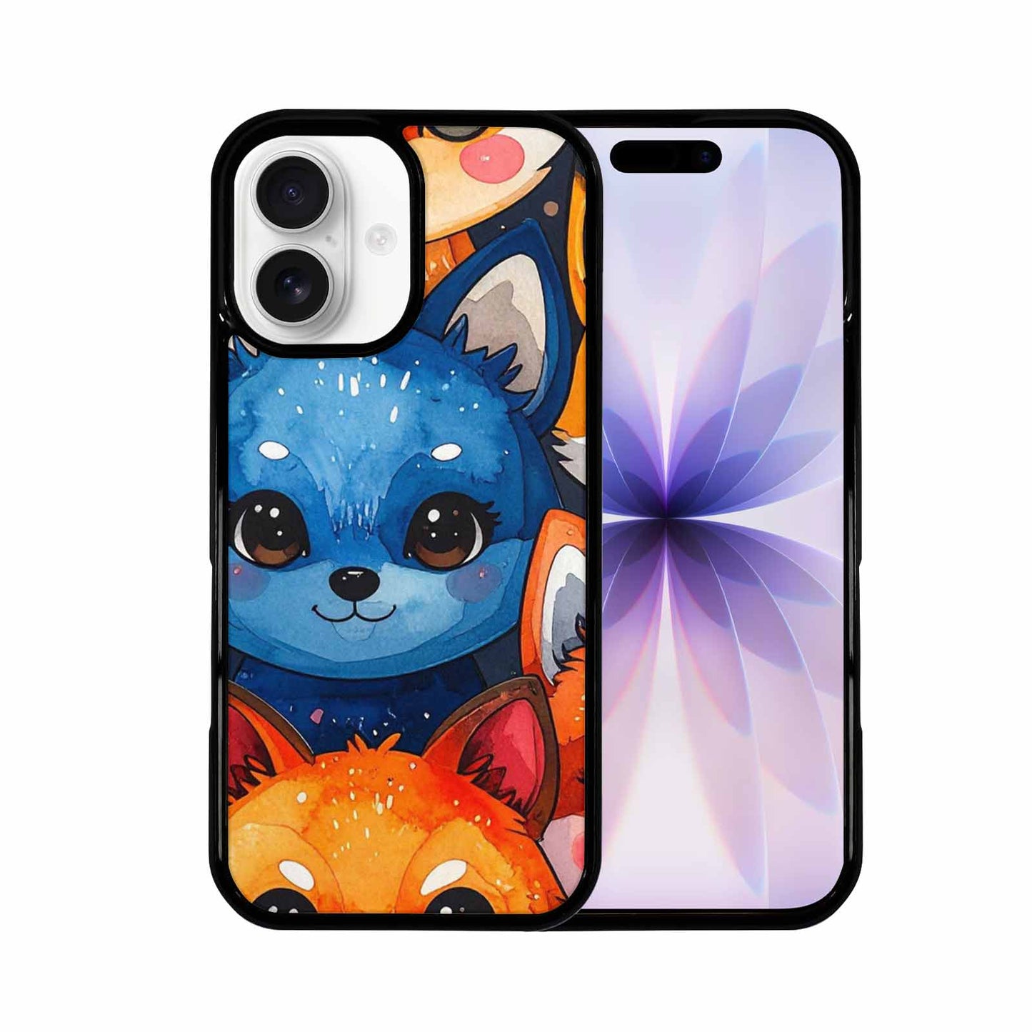 iPhone 17 Case — Watercolor Kawaii Fox Watercolor Abstract, Customized Protective Case