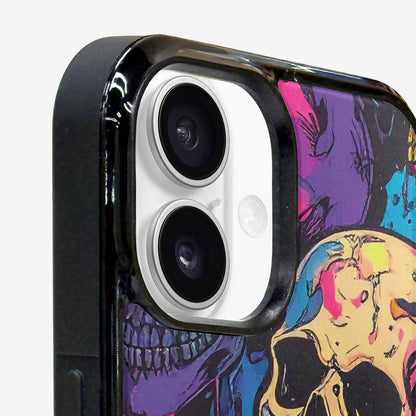 iPhone 16 Plus Case — 1000s Of Skulls Digital Camo Drip, Original Design Phone Case