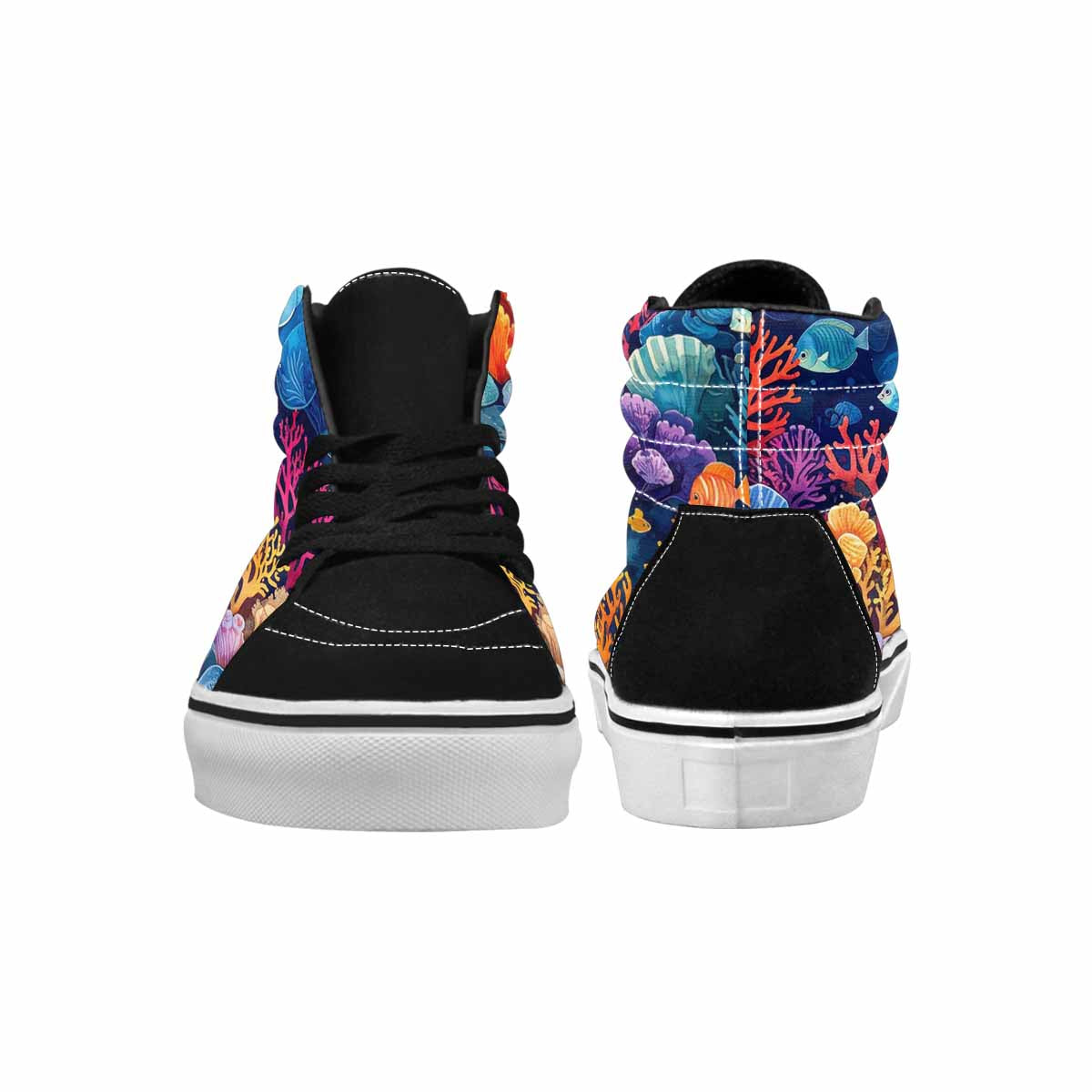 WOMEN'S Fish Scale Coral High Top Canvas Dreamcore Shoes