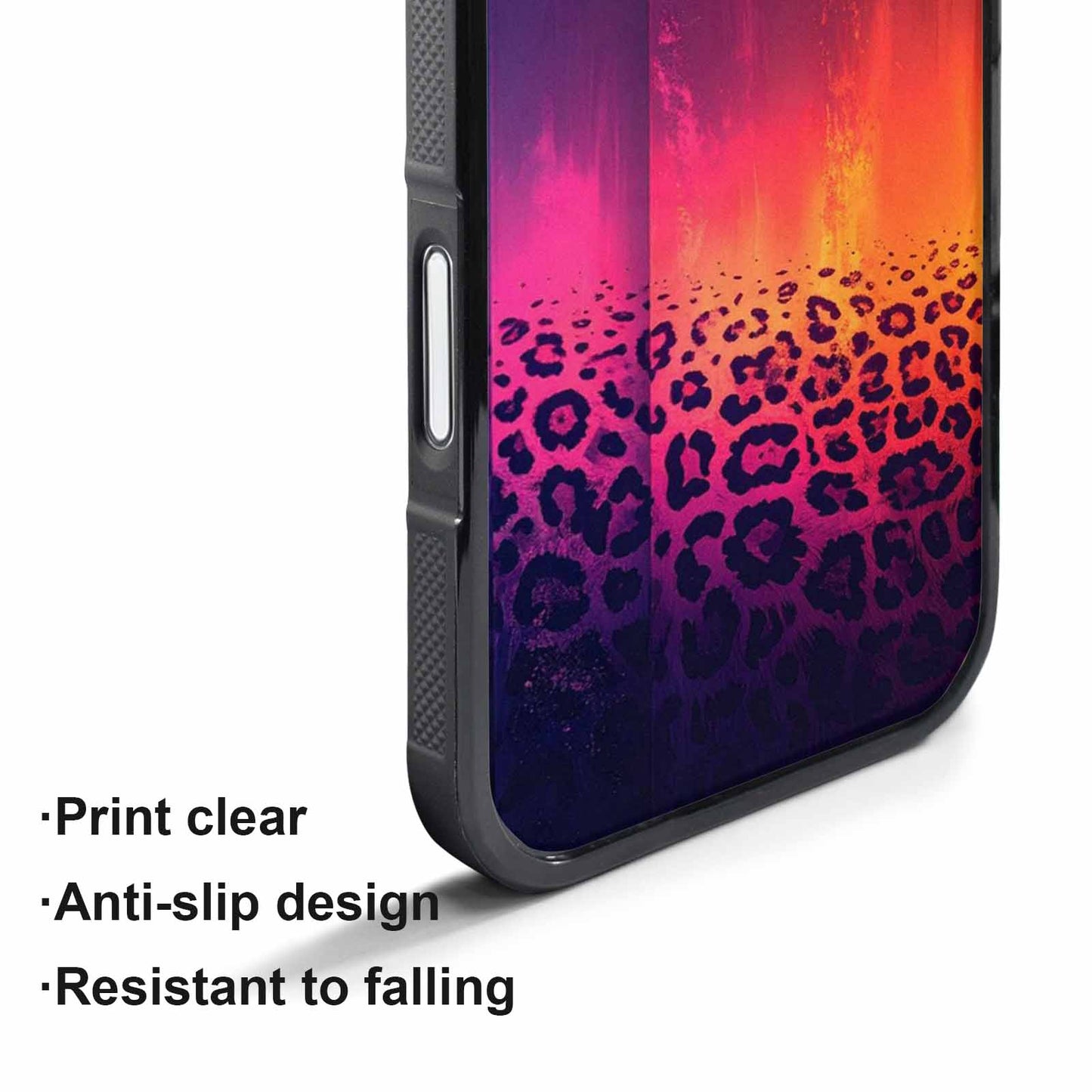 iPhone 17 Pro Case — Leopard Print Gradient Style Edge Animal, Custom Made Phone Cover